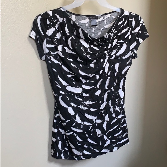 Ann Taylor Tops - Black and white Ann Taylor blouse